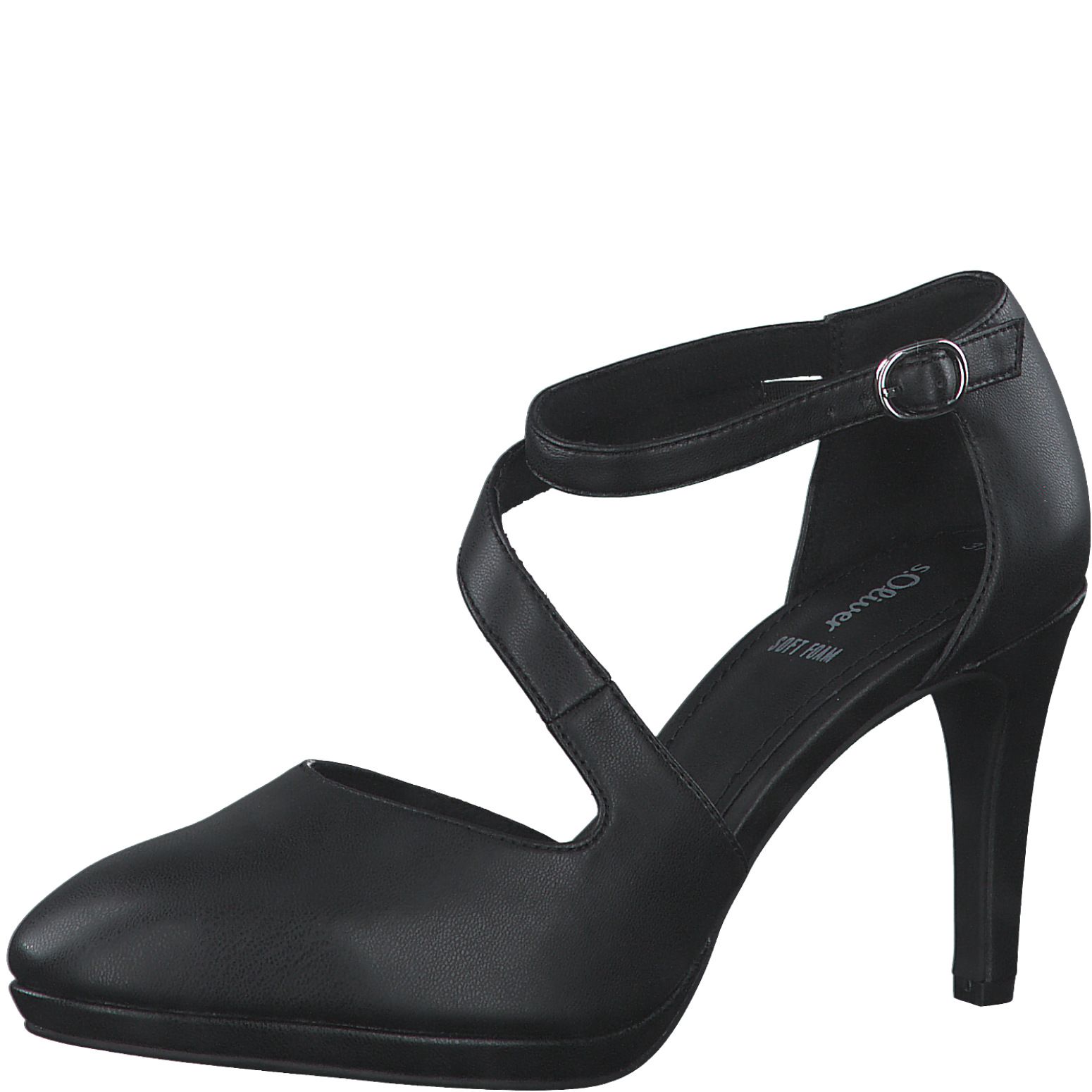 S.OLIVER női alkalmi cipő 5-24401-20 022 BLACK NAPPA