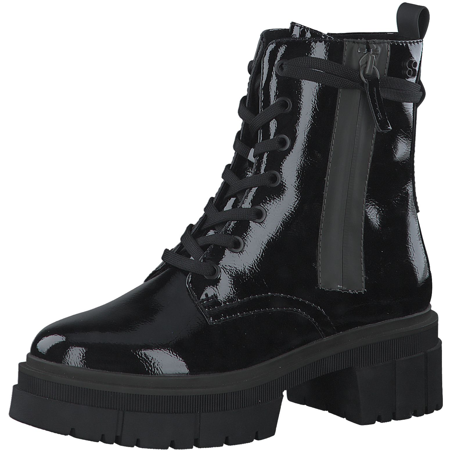 S.OLIVER NŐI BAKANCS 5-25208-29 018 BLACK PATENT