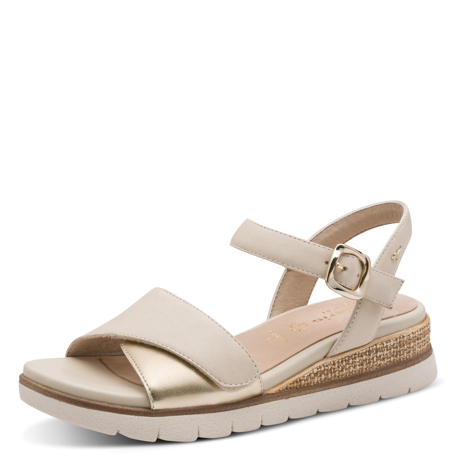 Tamaris Comfort szandál 8-88736-46 491 Ivory/Gold