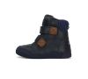 Bélelt bőr bakancs W068-394AL ROYAL BLUE 31-36  méretben thumb