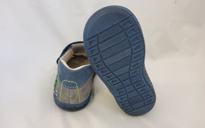 Szamos kölyök felvezetőpántos bőr  szandálcipő 3284-108211 szürke-kék  20-24   méretben large