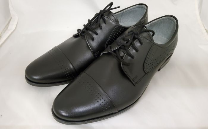 alkalmi férfi bőrcipő 135 czarny (fekete) large