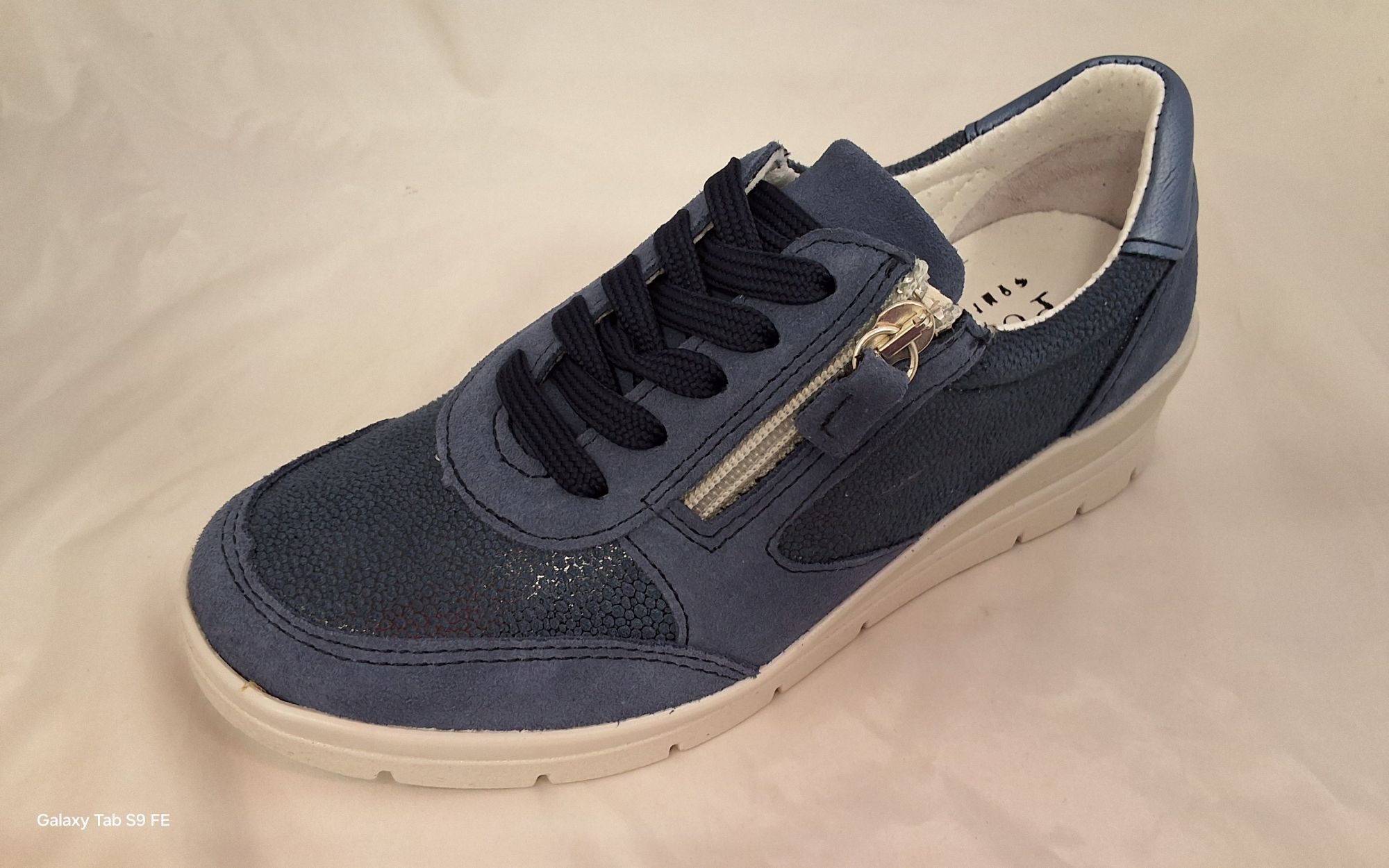 Női bőr félcipő 863-9308 blue