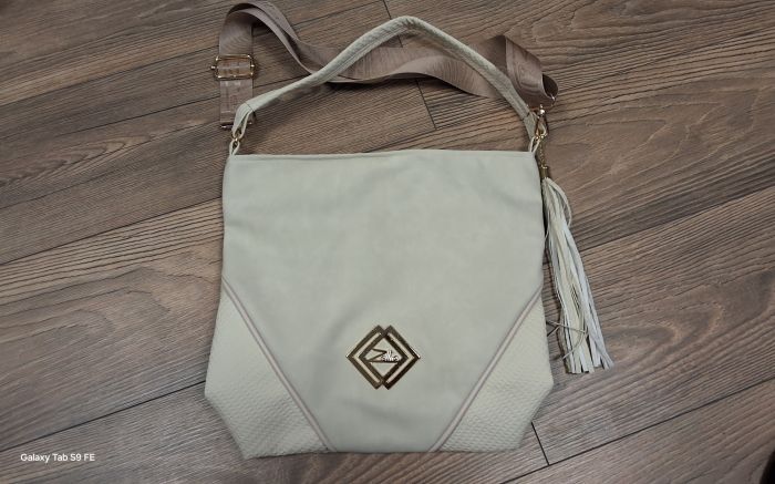 Női válltáska, crossover jellegű test táska ZLB214 beige large