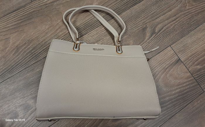 kézi-váll táska 7006 beige large