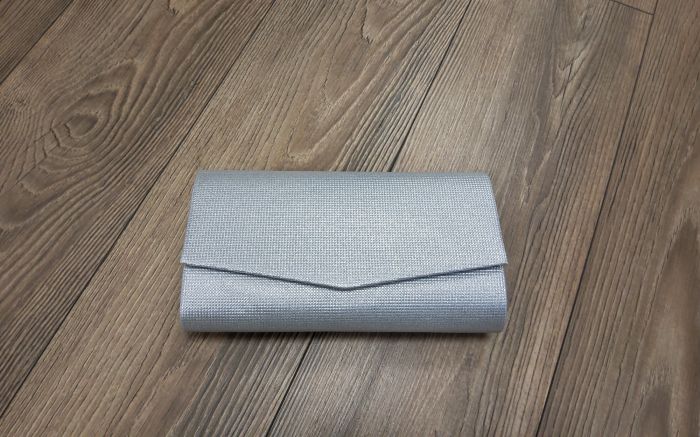 boríték táska 9413 silver large