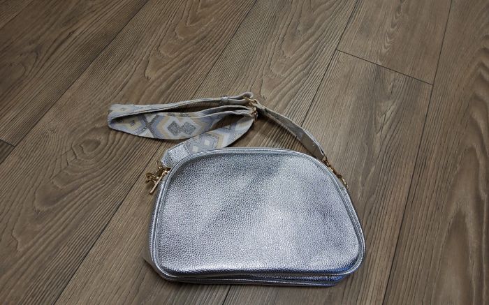 crossover jellegű test táska 3057 SILVER large
