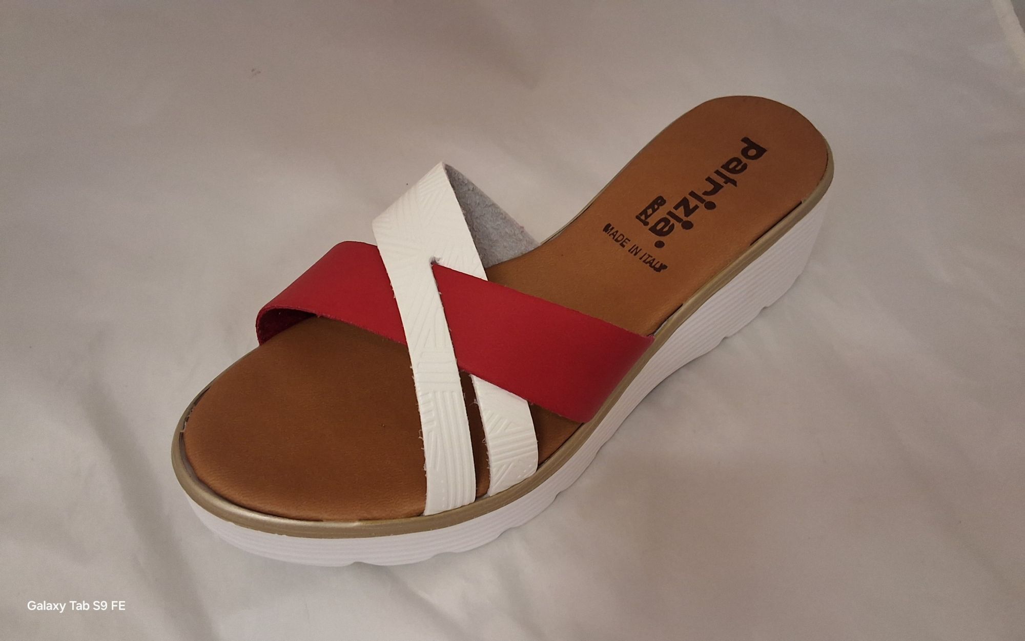 Női papucs  KLN13 Bianco-rosso