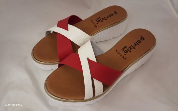 Női papucs  KLN13 Bianco-rosso large