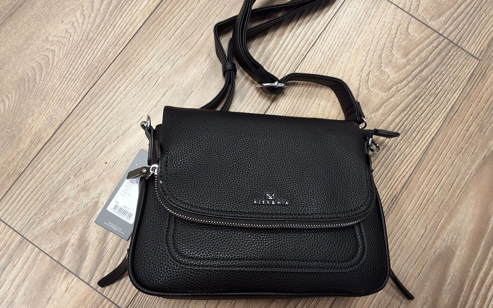 Női válltáska, crossover jellegű test táska CD-8305 BLACK