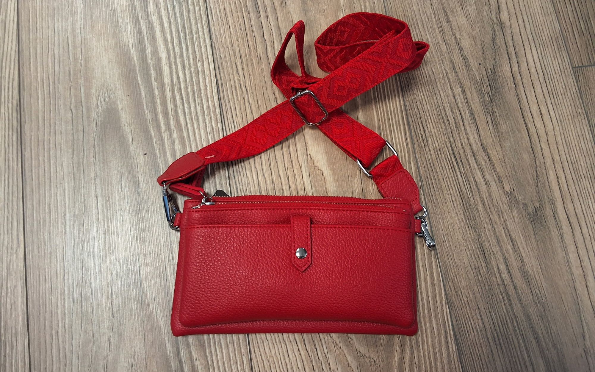 crossover jellegű test táska 7019 RED