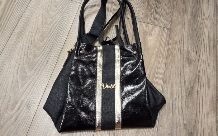Női divat táska 24069 fekete  kombi large