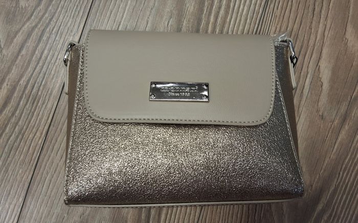 crossover jellegű test táska BAG2250-015 bézs kombi large