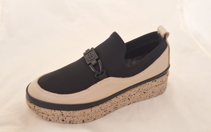 Női trend félcipő 197670 beige-fekete large