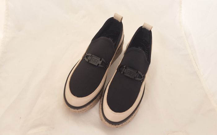 Női trend félcipő 197670 beige-fekete large