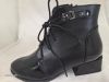 Női bélelt bőr bokacipő 1286 fekete thumb