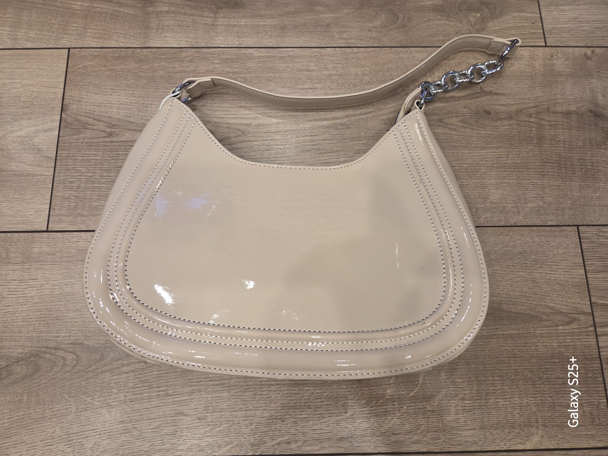 kézi- váll táska  LX3575 Cream lakk