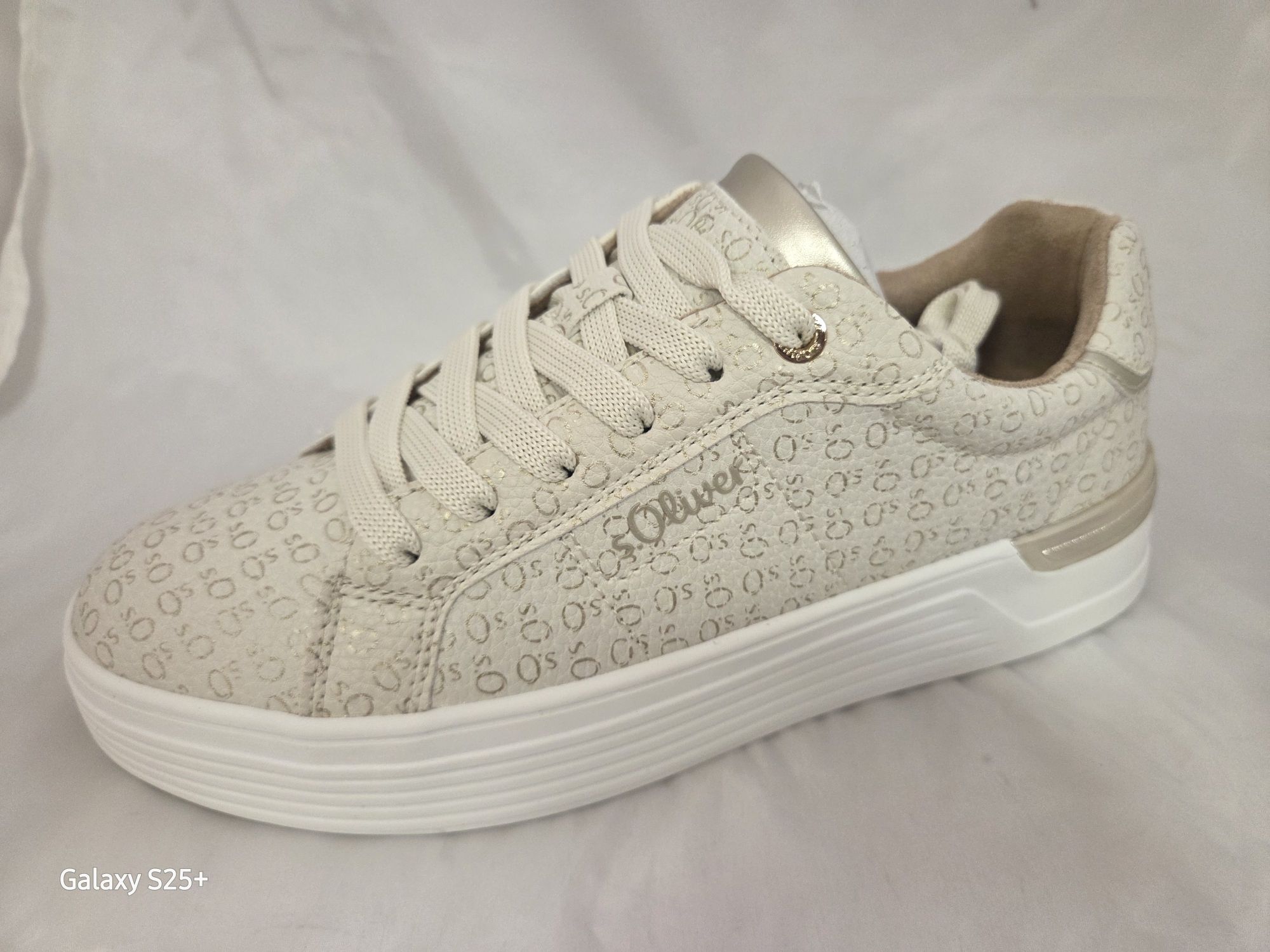 S.Oliver cipő 2177802.80D7 Light Beige/Champagne