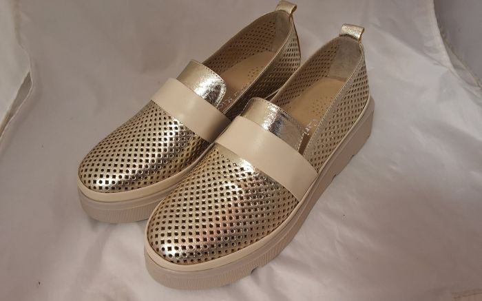 Carla Ricci bőr cipő 128.403-1 Arany  large