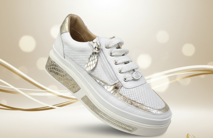 Carla Ricci bőr cipő 035.24-02659 Fehér-arany large