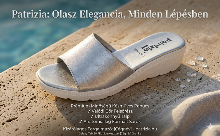 Női nyári papucs 400 argento large