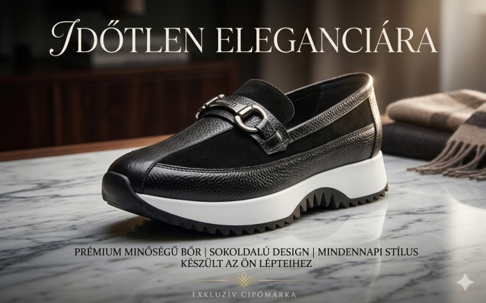 Via Roma női bőr félcipő 036 2202 fekete kombi large