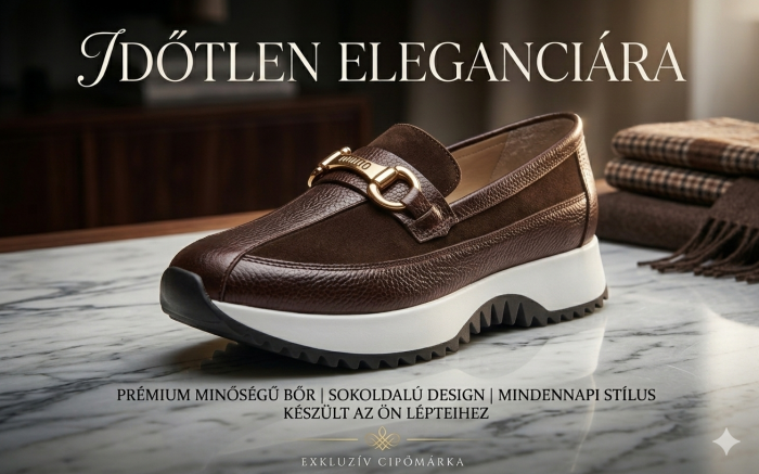 Via Roma női bőr félcipő 036 2202 mokka kombi large