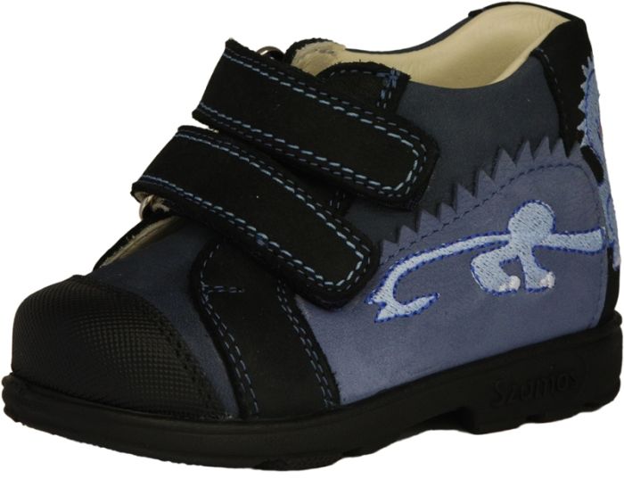 SZAMOS KÖLYÖK szupinált bőr cipő 1773-107091 kék-fekete 20-24 méretben large