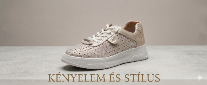 Női lyukacsos bőr félcipő 021 760 pezsgő-multikolor large