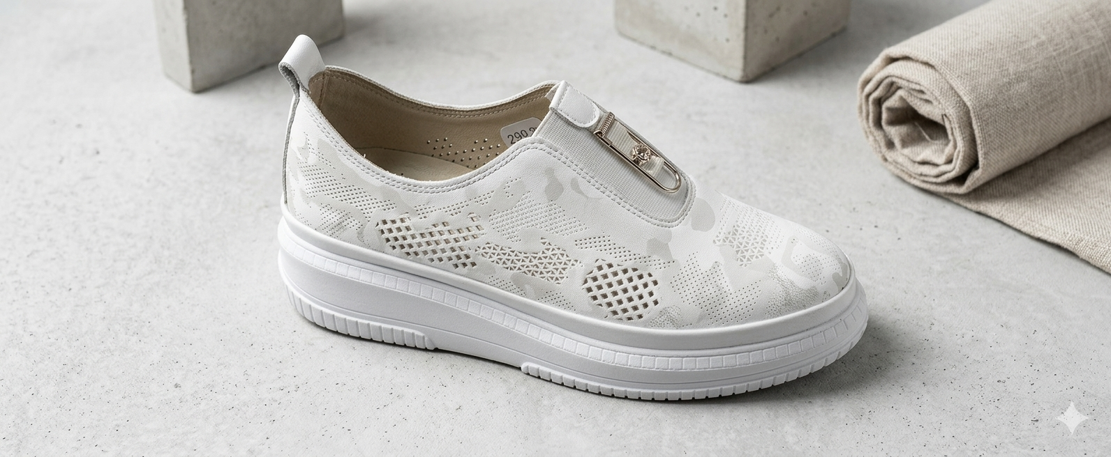 Női bőr cipő G352 634 T046 White