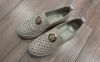 Lyukacsos női bőr félcipő 058 713-T046 bézs metál thumb