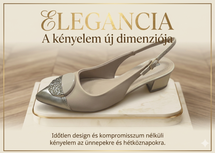 PICCADILLY elegáns női szling 739091-10 bézs-arany large