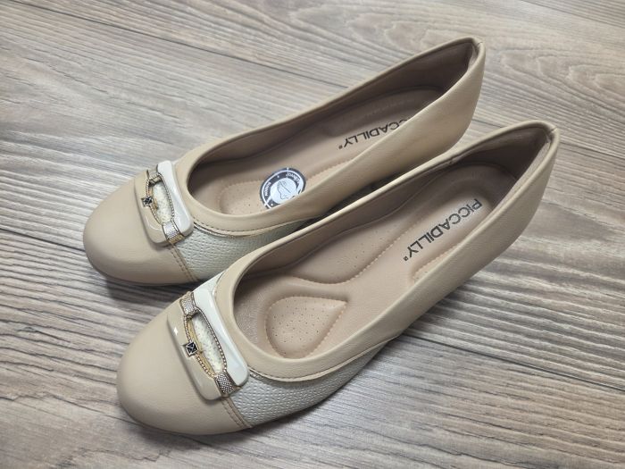 PICCADILLY elegáns női félcipő 110195-2 bézs large