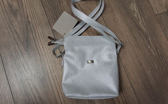 Válltáska, crossover jellegű test táska ZVN22004 ezüst-rimini large