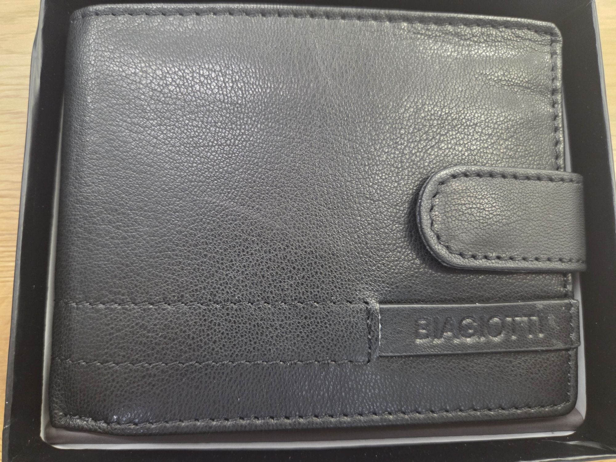 Bőr pénztárca LB-7633-56 BLACK