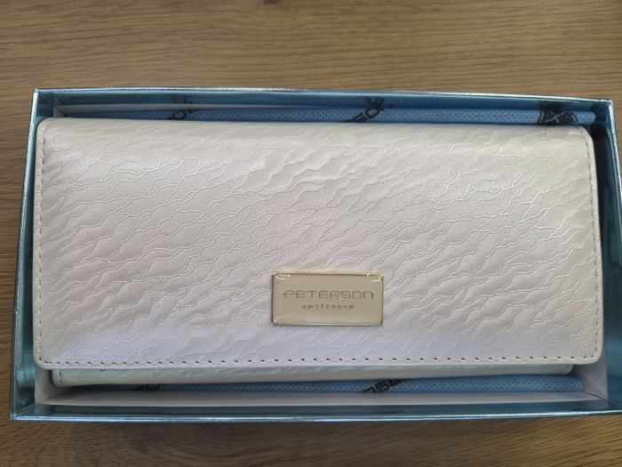 Bőr pénztárca PTN PX22-CNF 5358 ECRÜ large