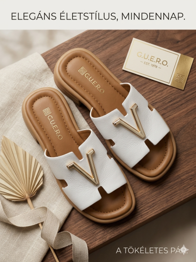 Női bőr nyári papucs G0036320 fehér large