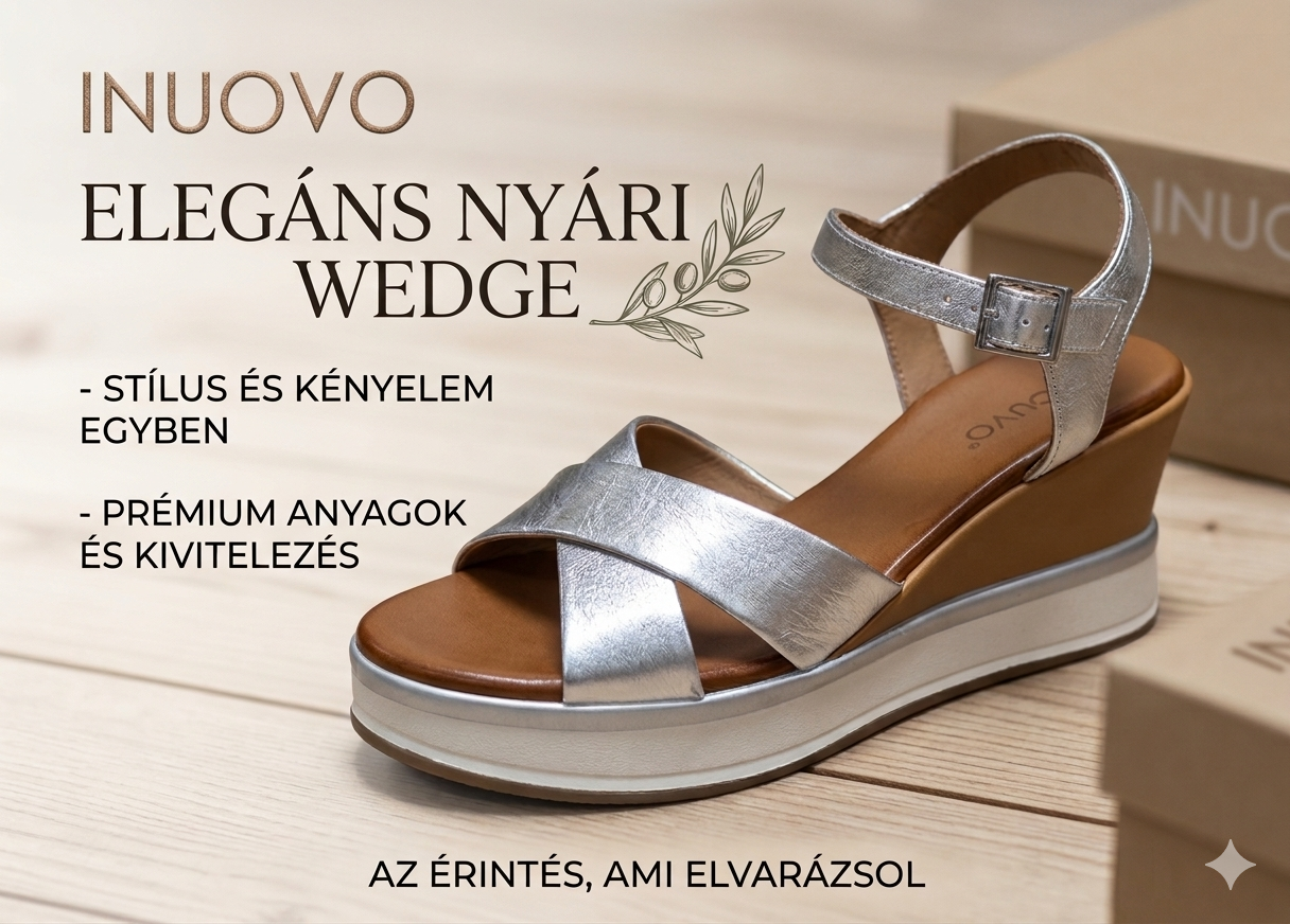 INUOVO női nyári szandál 5IN B37003 SILVER