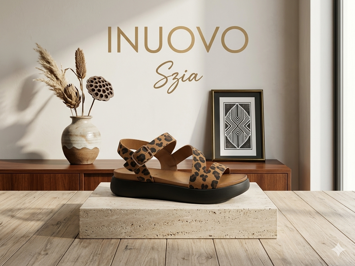 INUOVO női nyári szandál A96001 SD LEOPARD