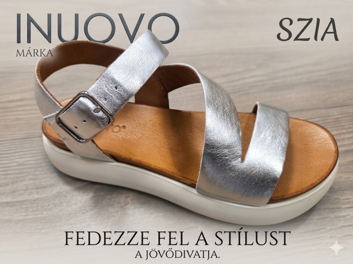 INUOVO női nyári szandál A96001 silver large