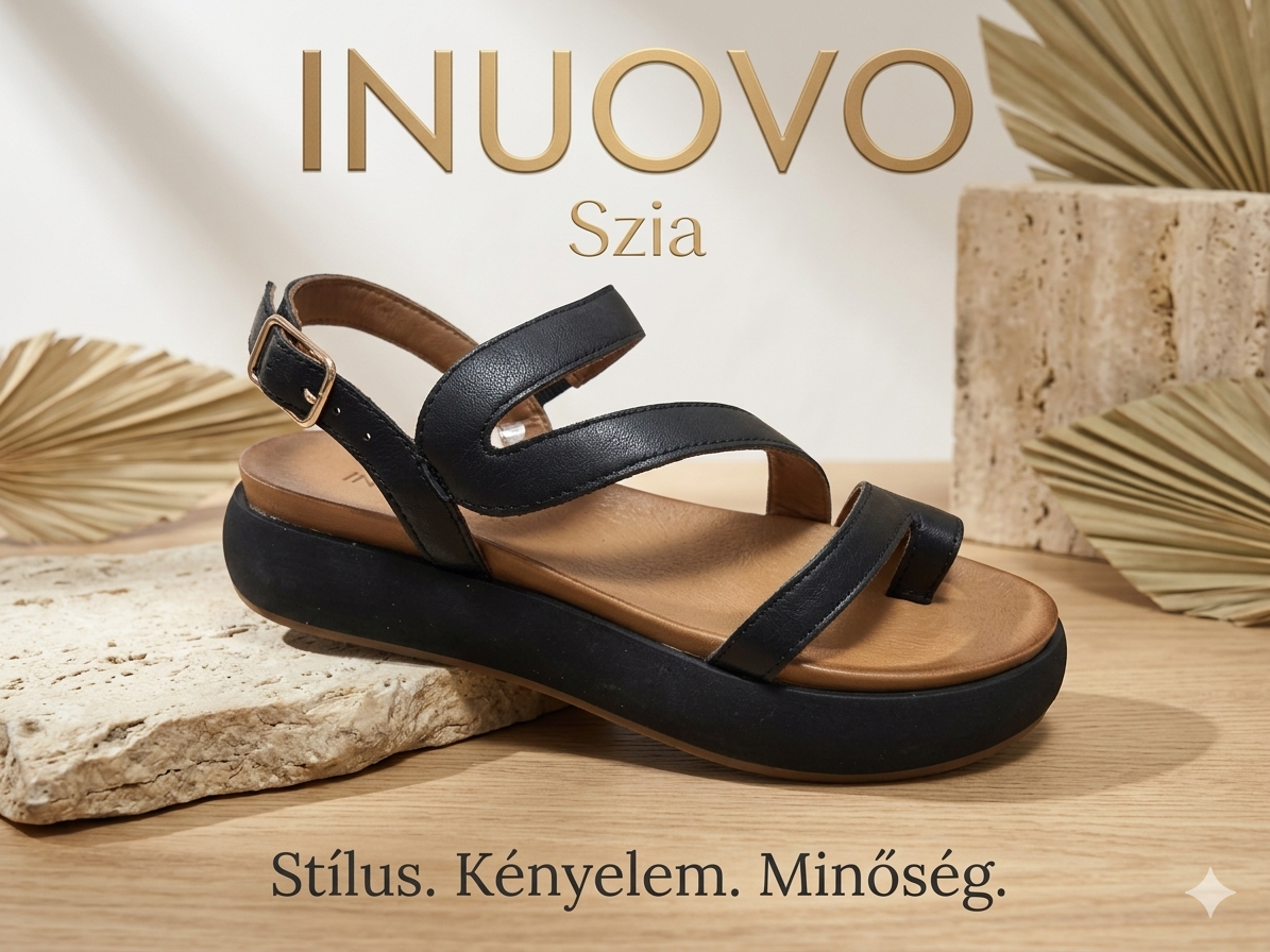 INUOVO női nyári szandál A96003 BLACK