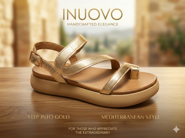 INUOVO női nyári szandál 5IN A96003 GOLD large