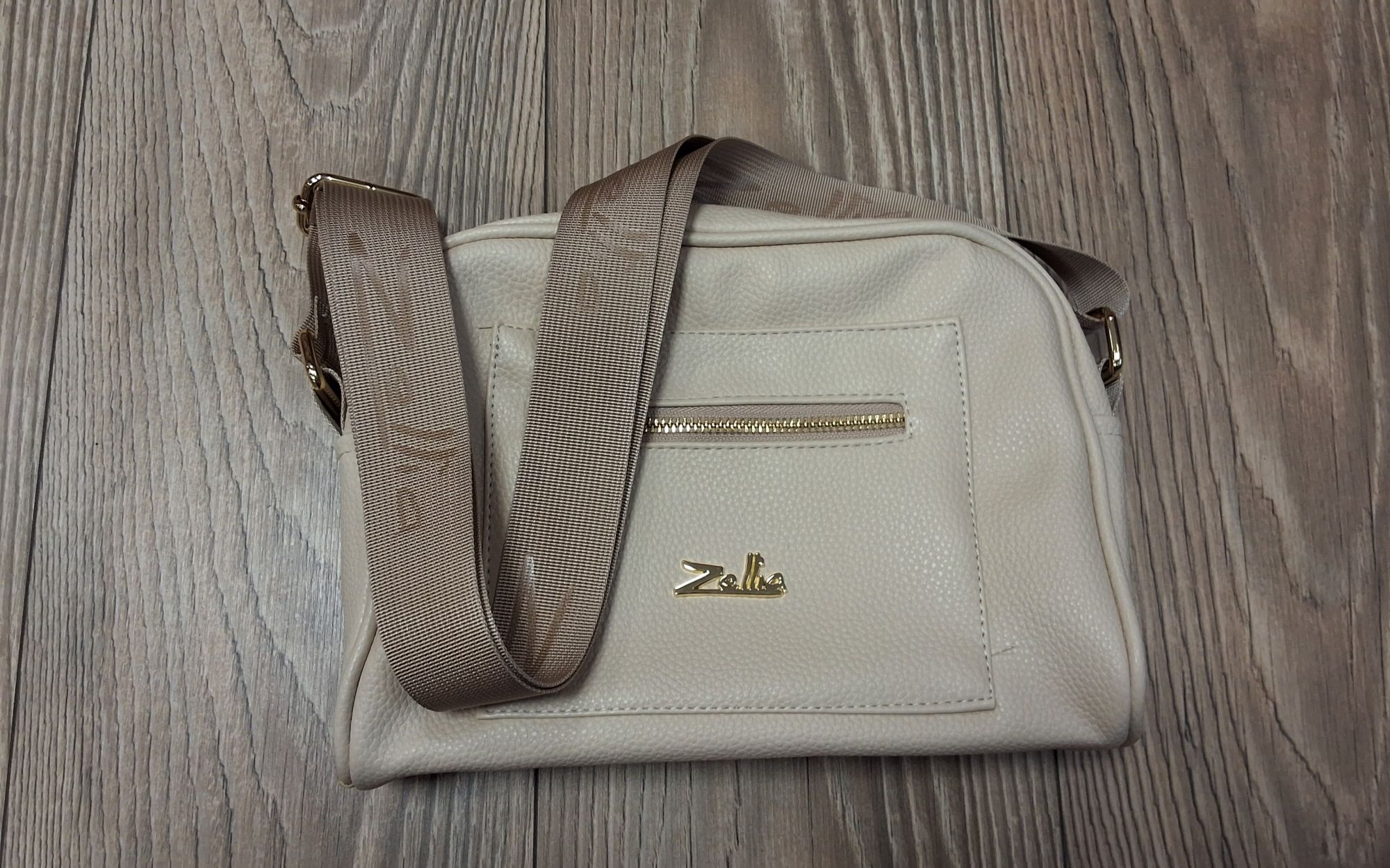 crossover jellegű test táska ZLB303 beige