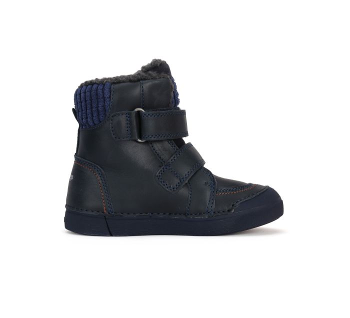 Bélelt bőr bakancs W068-394AM ROYAL BLUE 26-31 méretben large