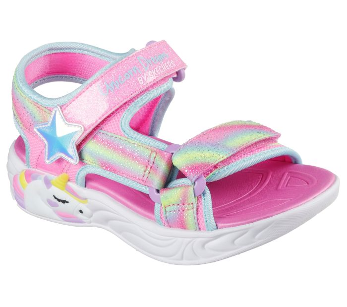 SKECHERS Unicorn Dreams Sandal - Dreamy Unicorns  303107L PKMT large
