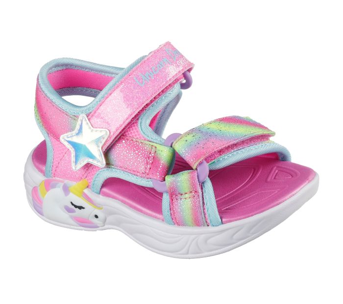 SKECHERS Unicorn Dreams Sandal - Dreamy Unicorns  303107N PKMT large