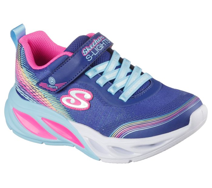 SKECHERS S-Lights: Cosmic Glow - Rainbow Dream 303709L NVMT large