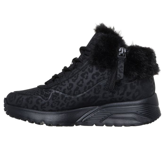 SKECHERS UNO LITE -COZY LEOPARD 310362L BBK large