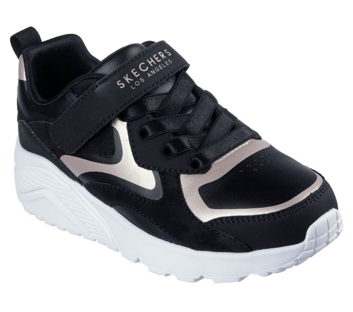 SKECHERS Uno Lite -metallic burst 310380L BKRG large