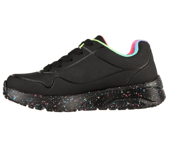 SKECHERS Uno Lite rainbow speck 310456 BKMT  large